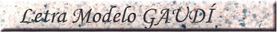 Tipografía Gaudí